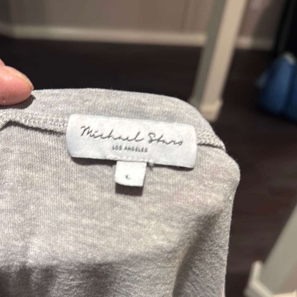 Michael Stars Heather Gray Long Sleeve Top